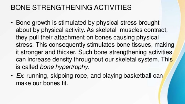 Muscle And Bone Strengthening Activities